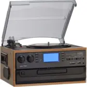 Direct Power 10-in-1 Bluetooth Record Player Turntable for Vinyl Record Cassette