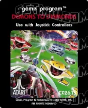 Atari 2600 Replacement Label - Demons to Diamonds
