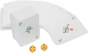 KOMBIUDA 1 Set Travel Mahjong Cards Funny Chinese Style Mini Paper Mahjong Toys for Home Party