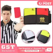 Football Soccer Referee Wallet Notebook with Red Card and Yellow Card New Sport