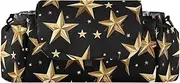 miaozhen Gold Stars Abstract Black Pattern stroller organizer stroller caddy with cup holder straps gancho para carriola accesorios para stroller