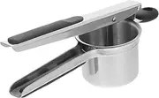 ULTECHNOVO Manual Food Ricer Heavy Duty Stainless Steel Kitchen Potato Masher Vegetable Press Tool Simple Cleaning Compact Portable