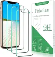 Pokolan 3 Pack Screen Protector for iPhone 11 Pro Max, iPhone XS Max Tempered Glass, 9H Hardness, Case Friendly, Bubble Free, Anti-Scratch, Ultra Resistant