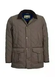 Barbour Men's Langdale Quilted Snap-Front Jacket Color Forest XXL