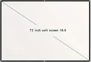 Projection Screens 60 72 84 100 120 150 Inch Projector Screen 16:9 HD Portable Home Cinema for Indoor Outdoor Projection Smart Home(72 inch)