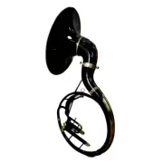 SOUSAPHONE TUBA BLACK 22" BELL SIZE OF PURE BRASS +CARRY BAG +FAST FREE SHIPPING