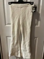 Art Class Girls' Large 10/12 Light White Flare Leg Elastic Waist Cozy Pants