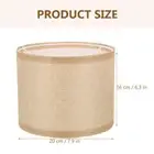 Linen Lampshade Child Floor Cilindric Shades Small Natural Material