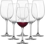 [Schott Zwiesel] Classico Red Wine Glass (Set of 6), Classic Burgundy Glasses for Red Wine, Dishwasher Safe Tritan Crystal Glasses, Made in Germany (Item No. 123651)