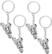 [ANDRESLAD] 4Pcs Roller Skate Keyring Charm Keychain for DIY Crafting Keychain Pendant for Handbags Skating and Bag Embellishments