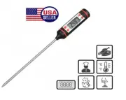 Portable Digital Kitchen Probe Thermometer with LCD Display for Food Cooking BBQ