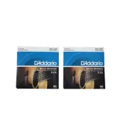 D'addario Guitar Strings 2-Pack EJ36 12-String Bronze Acoustic Light, 10-47
