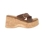 Chinese Laundry Loulou Platform Wedge Womens Brown Casual Sandals BLFS04F1S-213