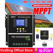 4000W 100A MPPT Solar PV Regulators 12V 24V 36V 48V LCD Solar Charge Controller