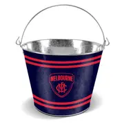 Melbourne Demons AFL Galvanised Tin Ice Bucket with Handle