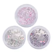 50Pcs Flatback Rhinestones Mini 3D Crystal Jewelry