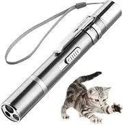 Cat Laser Toy, Interactive Toy with Red Dot LED Light Pointer, Long Range 3 Modes Lazer Projection Playpen for Kitten Interaction, Suitable for Cat Outdoor Pet Chasers Teasing Training Exercises