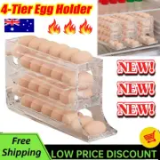 Egg Holder 4-Layer Automatic Rolling DispHAse Egg Storage Refrigerator Kitchen