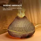 Flame Aromatherapy Diffuser Humidifier 7 Colors Quiet Essential Oil Diffuser New