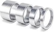 4pcs/Set Aluminum Bike Headset Washer Mountain ycle Front Washer Bike Stem Handlebar Spacers Rings Gasket Gold
