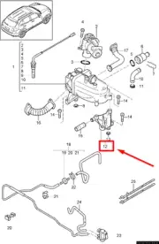 PORSCHE CAYENNE 92A Exhaust Gas Recirculation Bracket 95811142510 NEW GENUINE
