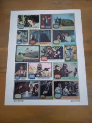 Art of Star Wars Art Cards 11x14 Poster. Luke Skywalker, Darth Vader, Han Solo