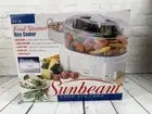SUNBEAM Counter Top 3 Qt Food & Veggie Instant Steamer / Rice Cooker New In Box!
