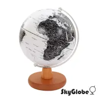 在飛比找博客來優惠-SkyGlobe 8吋白色海洋日式木質底座地球儀(英文版)