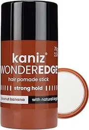 Kaniz Wonder Edge Pomade Stick hair Coconut Banana 70 g, White