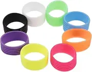 Grip Glue Tennis Racket Overgrip Rings 8 Pack Silicone Grip Bands Easy to Install Comfortable Non-Slip for Tennis Badminton