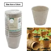 Biodegradable Seedling Pots Seed Starting Garden Nursery Paper Pulp Pots Trays