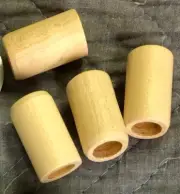 Set of 4 Piano Caster/Wheel Socket (Mounting Plate) Wooden Bushings