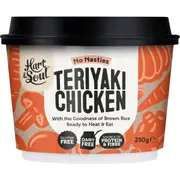Hart & Soul All Natural Supergrain Teriyaki Chicken 250g