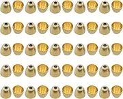 Brass Taper Heads for Fly Tying,Brass Taper Heads | Brass Split Taper Head 50pcs Cone Head Beads - Materials for Tying Flies, 3 Sizes, Sinking Flies