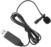 HOMSFOU Mini Microphone Omnidirectional Conference Mic Clip on Design for Hands- Recording on Pc