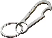[EMERSPRING] Keychain Bottle Opener, Carabiner Key Chain Clip Hook with Key Ring for Men and Women, EDC Accessory Tools