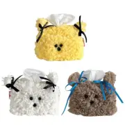 Plush Dog Tissue Holder Unique Tissue Dispenser for Car Bedroom Accessory