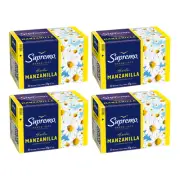 Supremo Chamomile Herb Infusion [4 PACK] - 80 Tea Bags in total