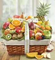 Wishing You Peace Sympathy Fruit Basket-Sensational Imperial Condolences Gift