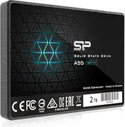 Silicon Power Ace A55 2TB SATA SSD, Up to 500MB/s, 3D NAND with SLC Cache, 2.5 Inch SATA III 6Gb/s Internal Solid State Drive for Desktop Laptop PC Computer