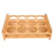 Shot Glasses Set Shot Glass Tray Holder with 12 Holes Serving Stand Organizer for Tequila Whiskey - Club Bar