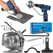 00 Electric Drill Fabric Cutter High Precision Nibbler Cloth Cutter Electric Rotary Fabric Cutting Drill Attachment for Textile Carpet Paper Leather Hemp Rope