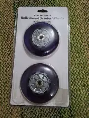 Sharper Image Razor Rollerboard Scooter Wheels w/LED Lights 100mm Blue NOS