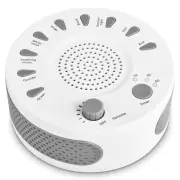 White Noise Machine, Portable Sleep Sound Therapy Machine with 3 Timers & 9 N...