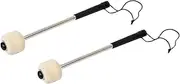 Mallets Percussion | Bass Drum Felt Head Stick - Marching Percussion Mallets Set of 2 for Music Lesson Practice Performance Kids Adults Classroom Concert Orchestra