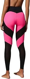 [Generic] Yoga Pants for Women High Waisted Running Solid Color Sexy Trousers Regular & Plus Size, Hot Pink, Medium