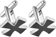 [SAFIGLE] 1 Pair Elegant Cross Shape for Men and Women Durable Tuxedo Shirt Buttons for Weddings and Business Events Stylish Accessory to Enhance Your Outfit