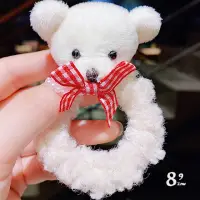 在飛比找momo購物網優惠-【89 zone】韓式熊熊毛毛 髮飾 髮圈 髮束 1 入(不