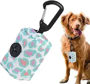 Poo Bag Carrier Pet Lead Storage Portable Waste Holder with Multifunctional Carabiner Hook Clip Refillable Cleaning Solution for Dogs Daily Walking, Outdoor Training, Hiking, Waste Ducks