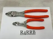 Snap-on Tools USA NEW 2pc ORANGE Crimper Stripper Plier Lot Set PWCS7ACF 29ACF